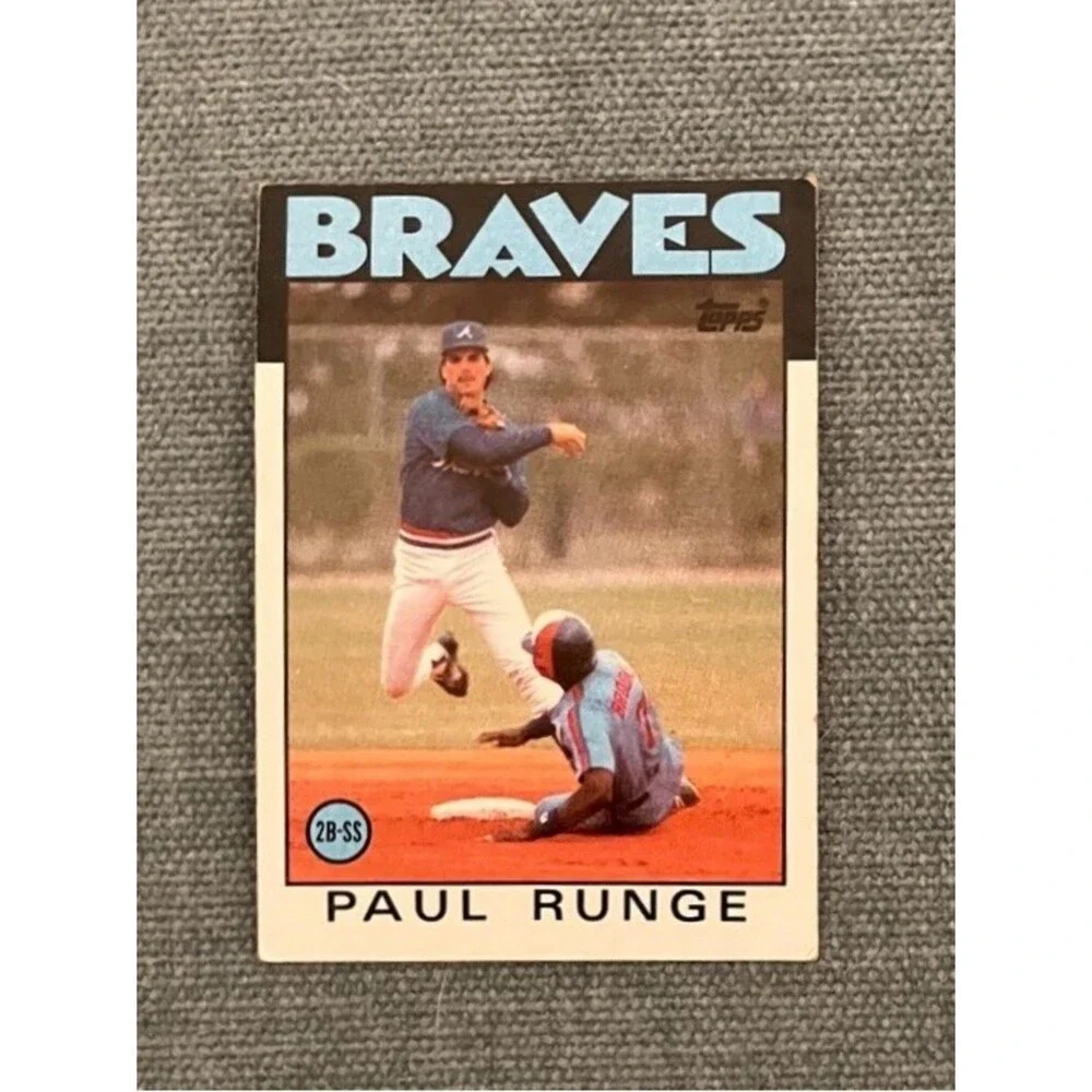 1986 Topps Atlanta Braves Baseball Card